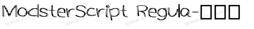 ModsterScript Regula字体转换